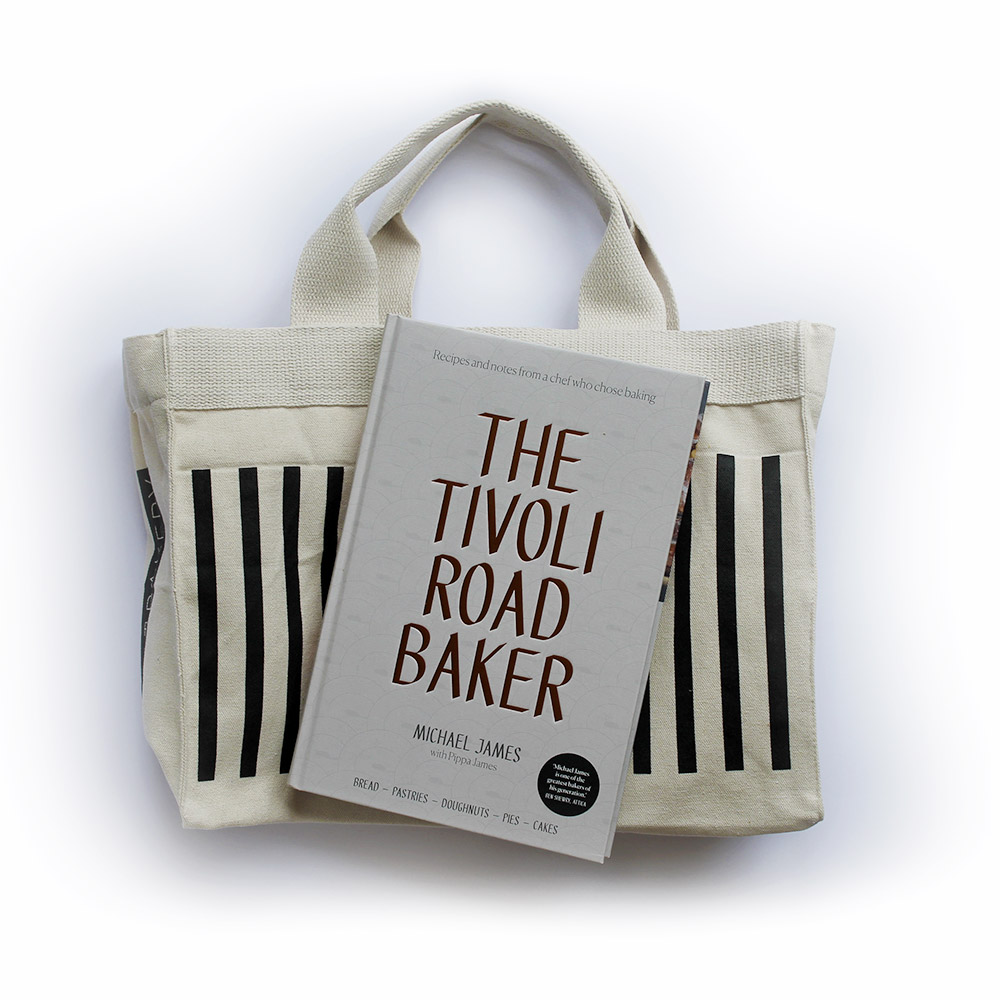 Tivoli Road tote bag and book